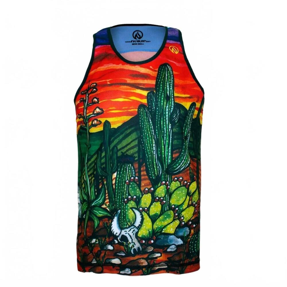 NEW INKNBURN men's desert sunset singlet in multi